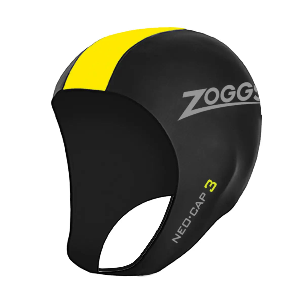 Zoggs Neopren Svømmehætte Neo Cap 3 Sort/Gul